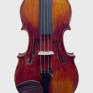 Roma Guarneri Model violin, front view – handcrafted by Atelier Negri